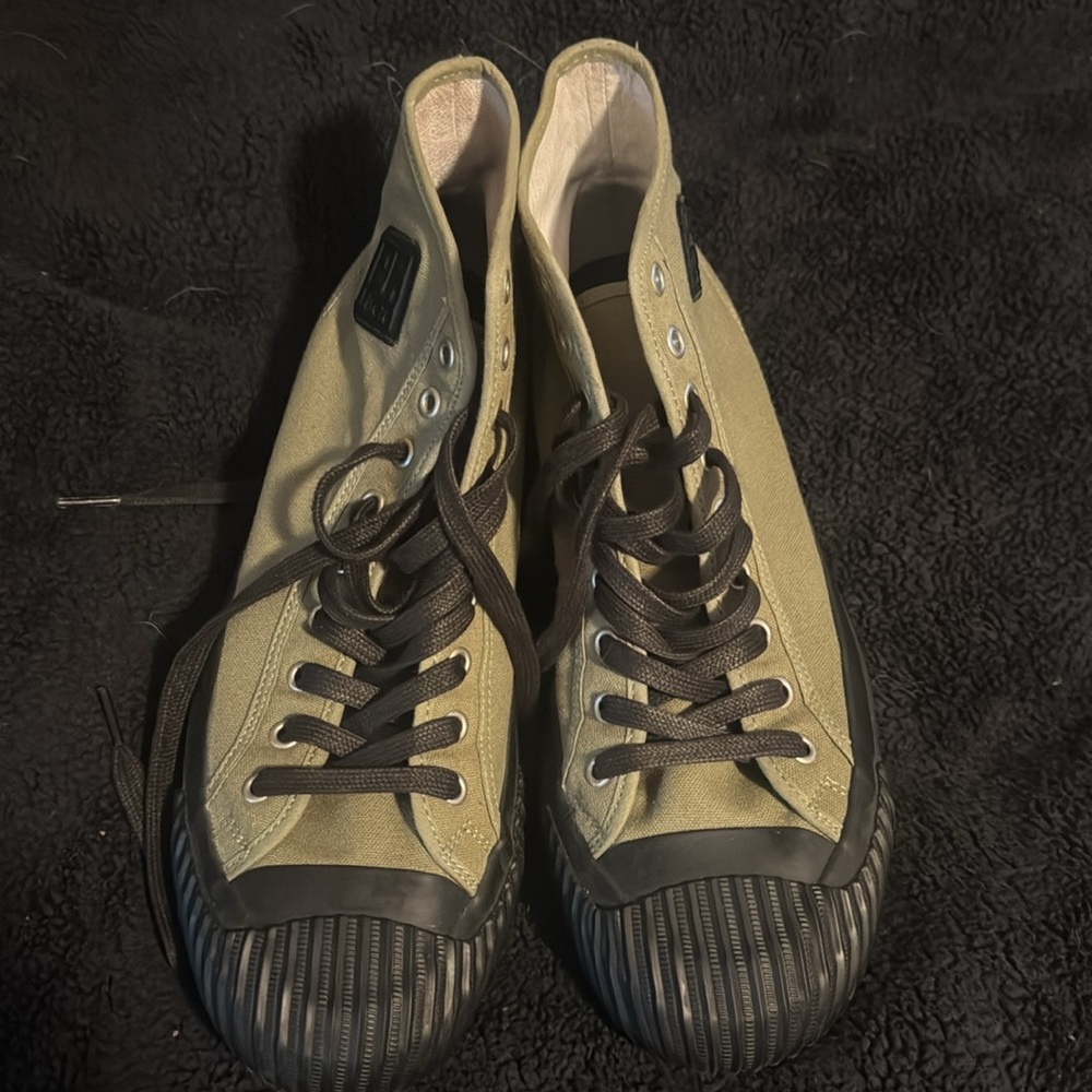 PF Flyer Grounder hi tops in olive/green - Picture 3 of 5